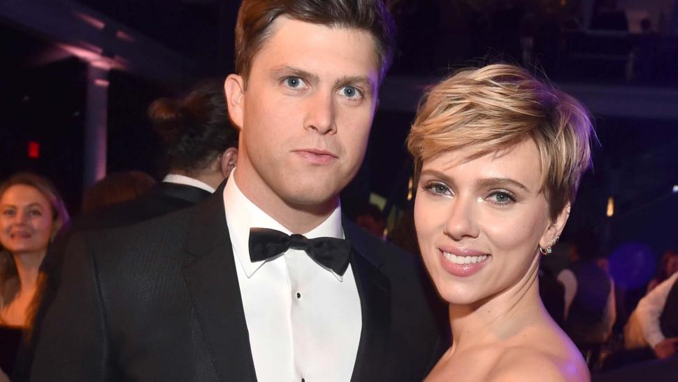 Colin Jost and Scarlett Johansson At the American Museum of Natural History Gala in New York City