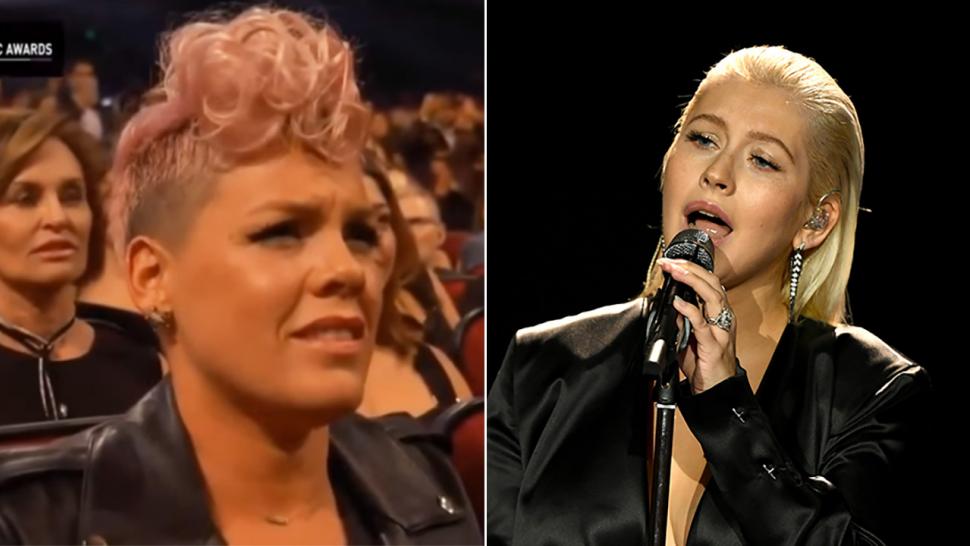 Pink praises Christina Aguilera