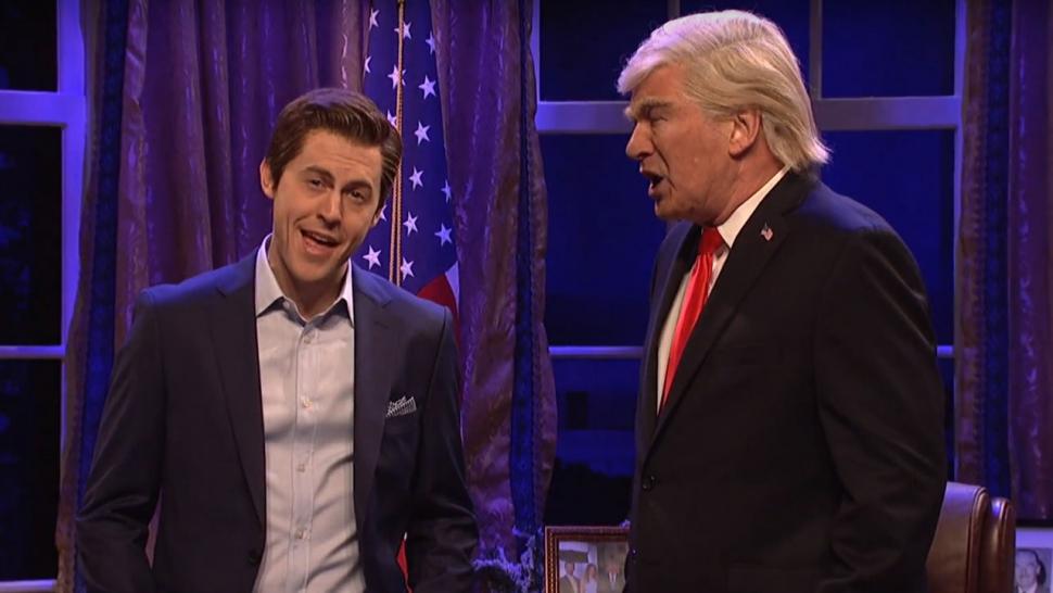 Alec Baldwins Donald Trump Gets Visited By Billy Bush Hillary