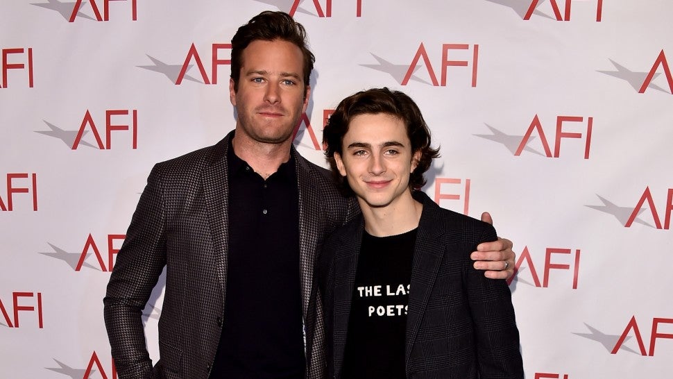 Armie Hammer and Timothee Chalamet AFI Awards