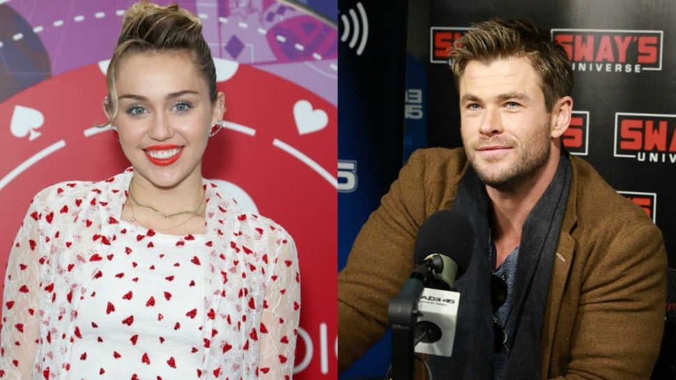 Miley Cyrus and Chris Hemsworth