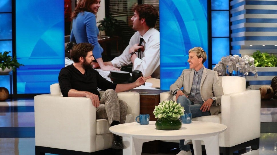 John Krasinski appears on 'The Ellen DeGeneres Show'