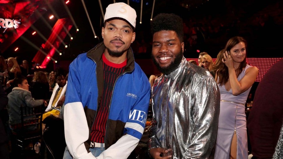 Chance the Rapper and Khalid at the 2018 iHeartRadio Music Awards