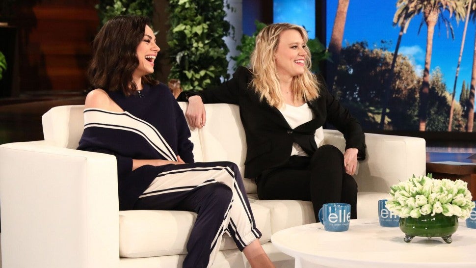 Mila Kunis and Kate McKinnon appear on 'The Ellen DeGeneres Show'