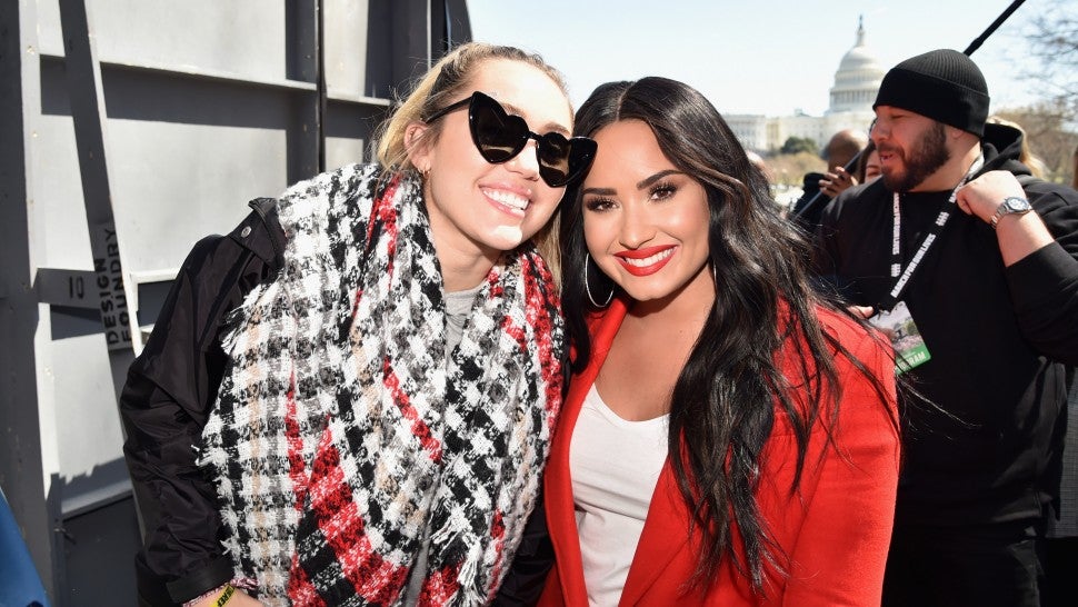Miley Cyrus and Demi Lovato March For Our Lives