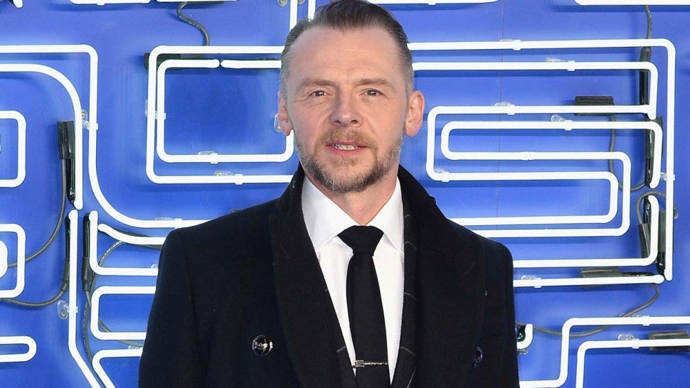 Simon Pegg at 'Ready Player One' premiere in England