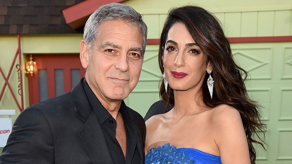 George Clooney and Amal Clooney at Suburbicon premiere