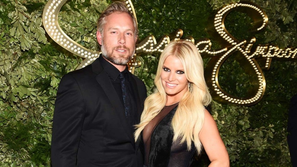 Jessica Simpson Puts Husband Eric Johnsons Abs On Display In Her
