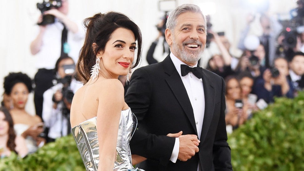 Amal Clooney and George Clooney at 2018 Met Gala