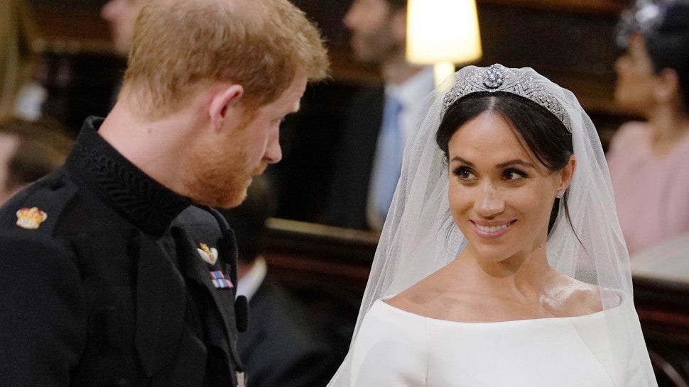 Prince Harry and Meghan Markle at wedding