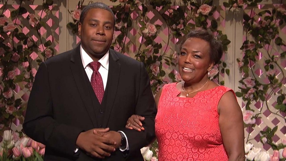 Kenan Thompson and his mother, Ann, on 'Saturday Night Live' cold open on May 12