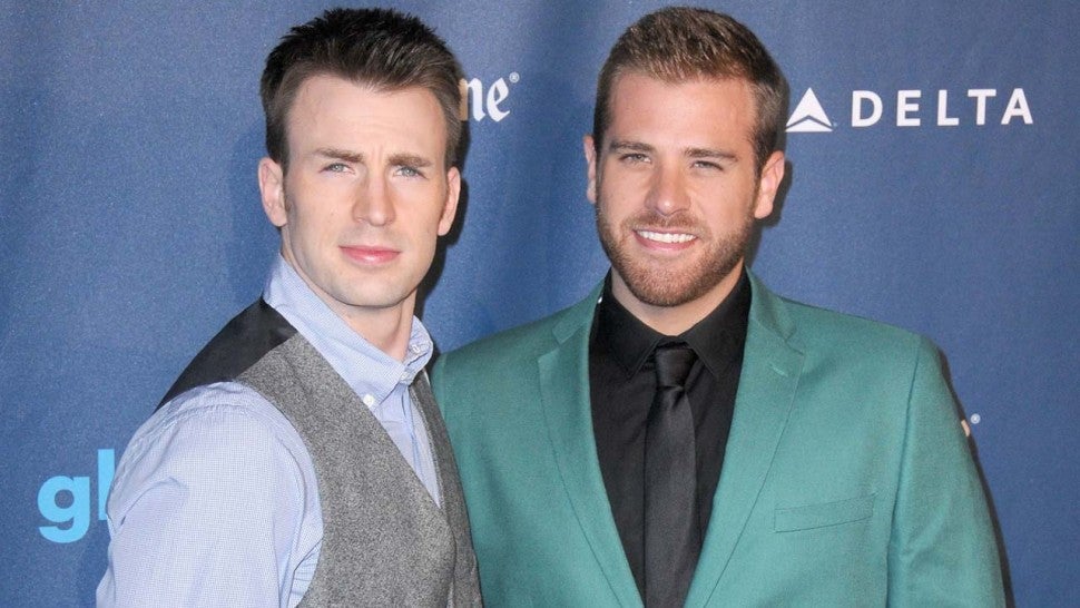 Chris Evans and his brother, actor Scott Evans