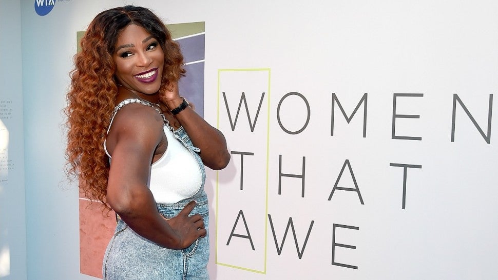 Serena Williams attends the Women's Tennis Association (WTA) Tennis on The Thames evening reception at OXO2 on June 28, 2018 in London, England.