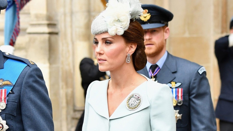 Kate Middleton light blue Alexander McQueen coat dress