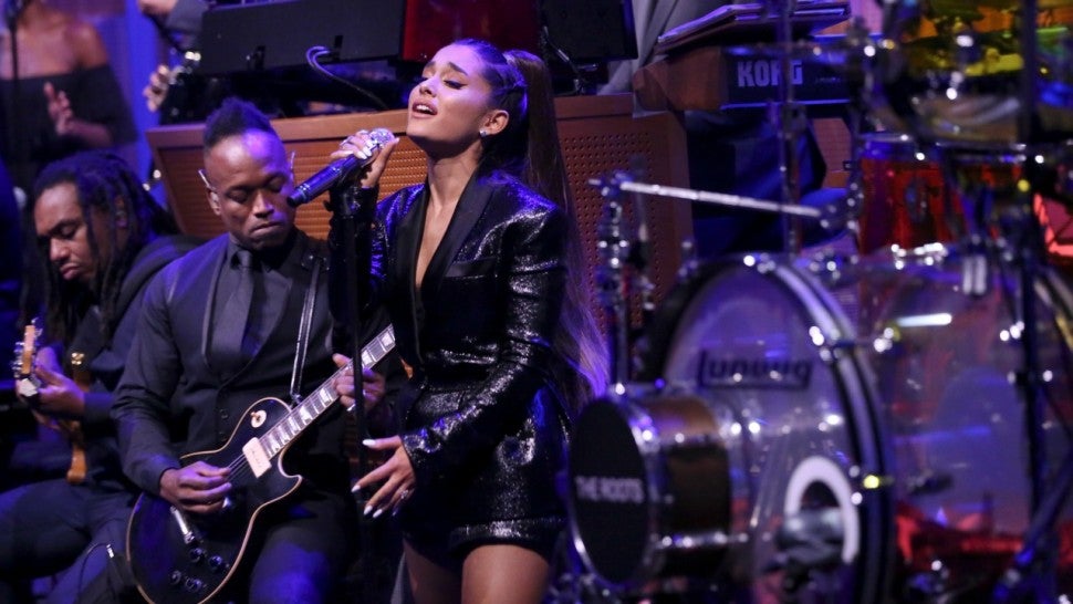 Image result for Ariana Grande and The Roots Perform "Natural Woman" in Tribute to Aretha Franklin