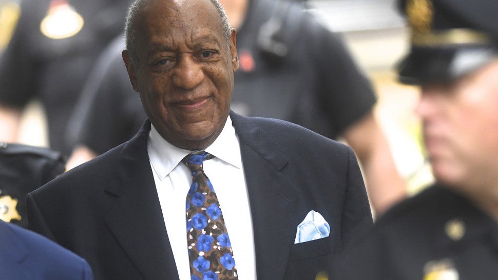 Bill Cosby outside the Montgomery County Courthouse on the first day of sentencing in his sexual assault trial on September 24, 2018 in Norristown, Pennsylvania. 