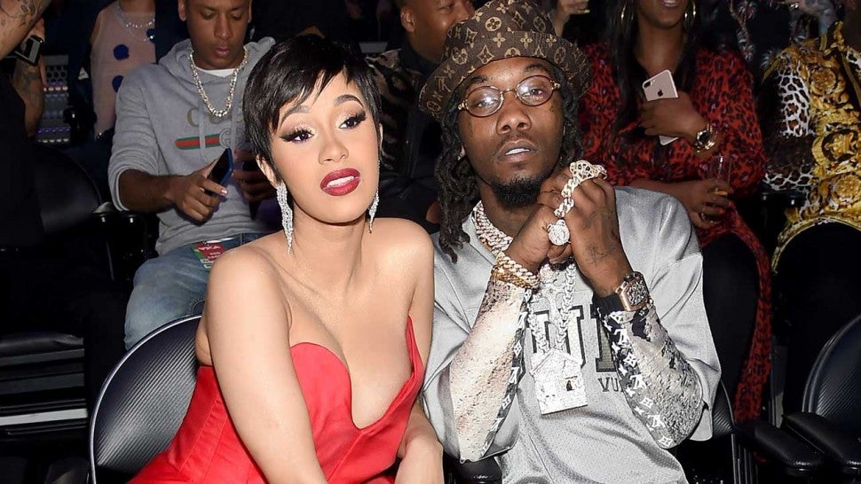 Cardi B Shares Throwback Picture To Her And Offset S Secret Wedding On Their First Anniversary Entertainment Tonight Now, we know they were already husband and wife for a month.