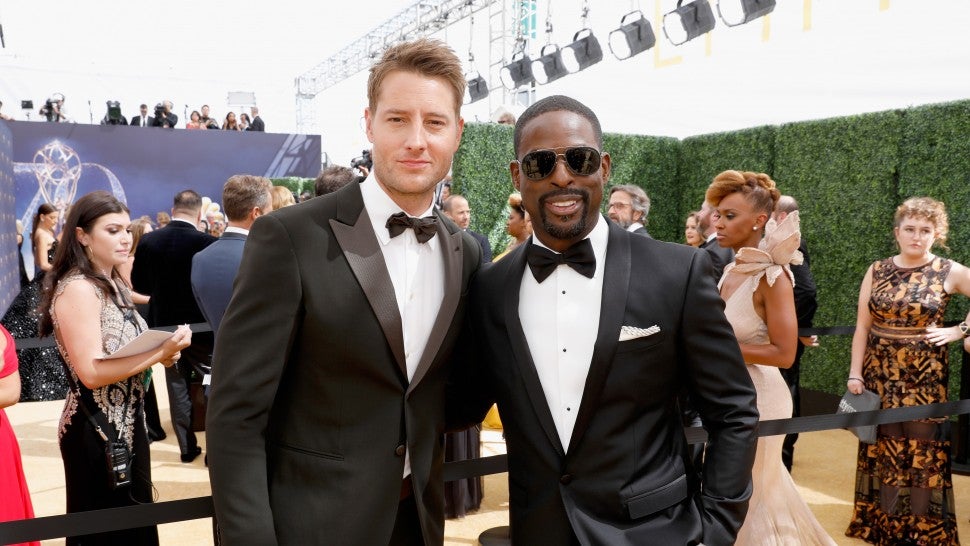 Justin Hartley and Sterling K. Brown Emmys 2018
