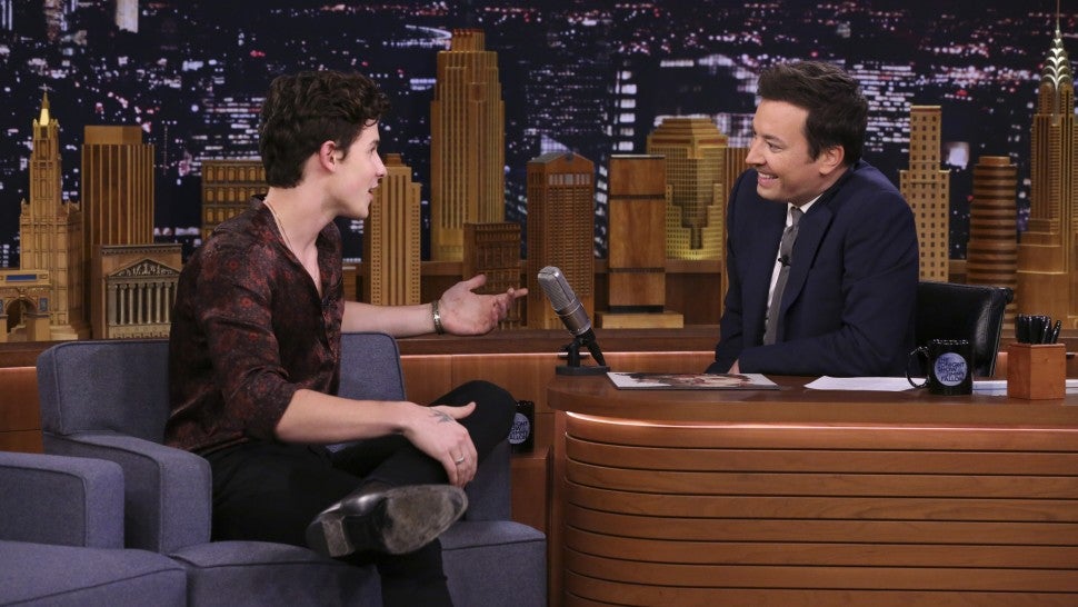 Shawn Mendes and Jimmy Fallon