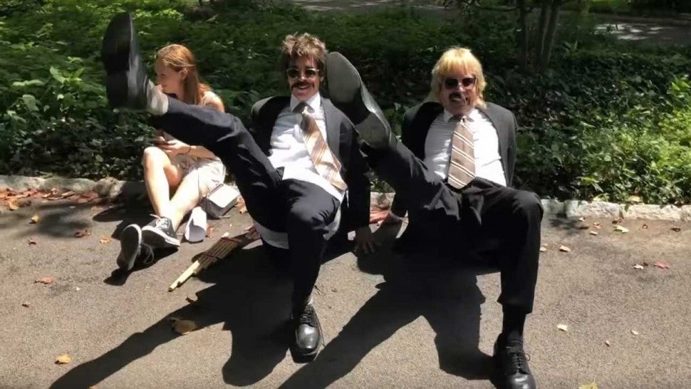 Justin Bieber and Jimmy Fallon in 'Tonight Show' sketch dancing around in Central Park