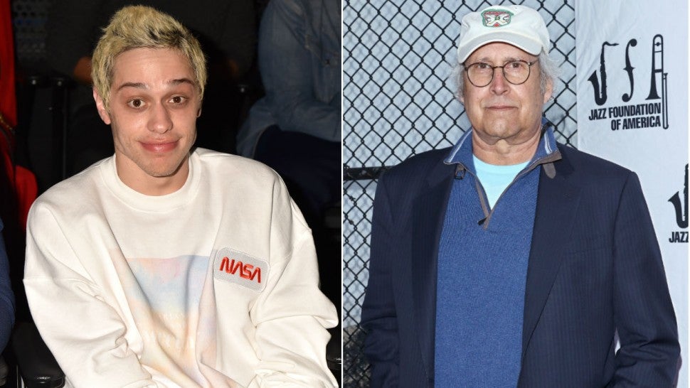 Pete Davidson and Chevy Chase