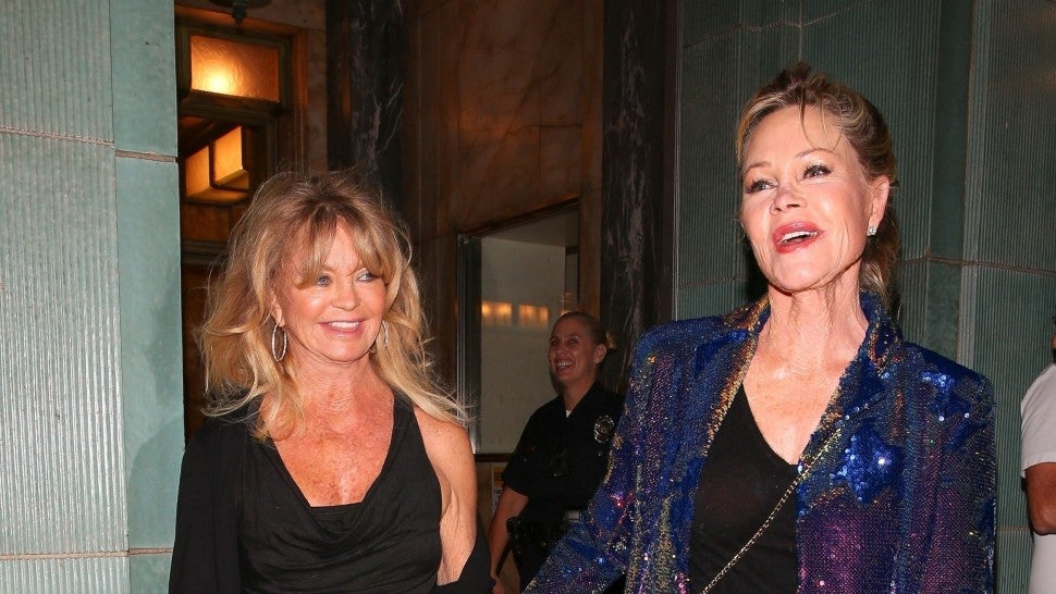Melanie Griffith and Goldie Hawn at Sting's concert in L.A.
