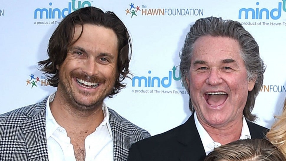 Oliver Hudson and Kurt Russell