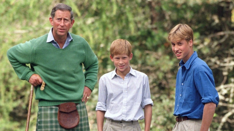 Prince Charles, Harry, and William