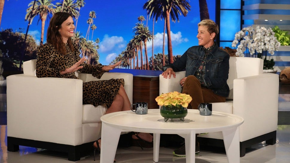Mandy Moore and Ellen DeGeneres