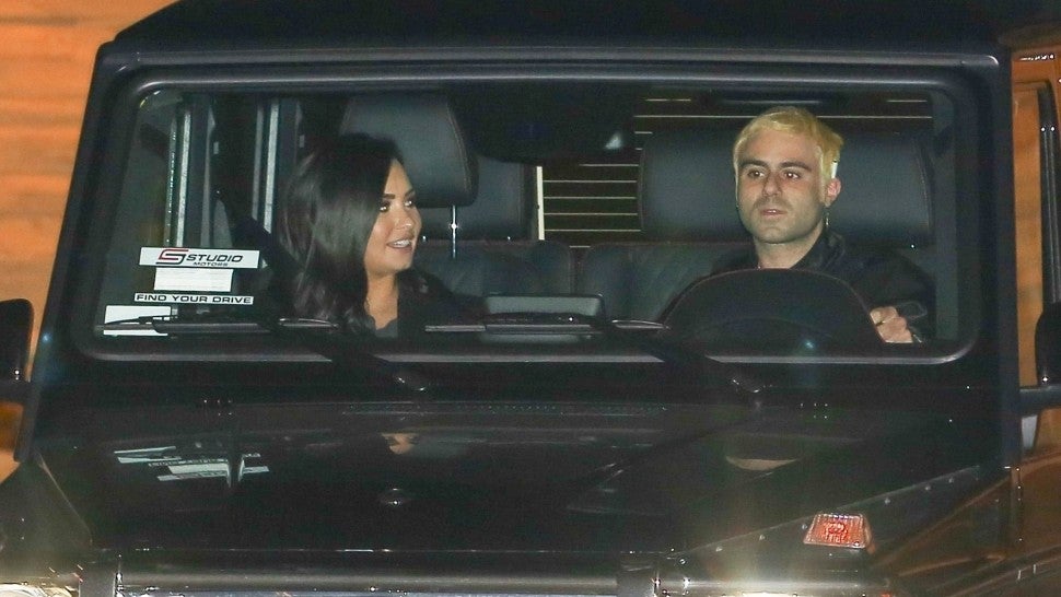 Demi Lovato and Henry Levy out to dinner at Nobu on Dec. 8, 2018.
