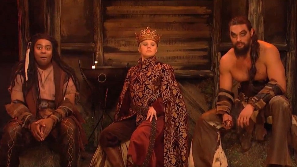 Jason Momoa as Khal Drogo on 'Saturday Night Live'