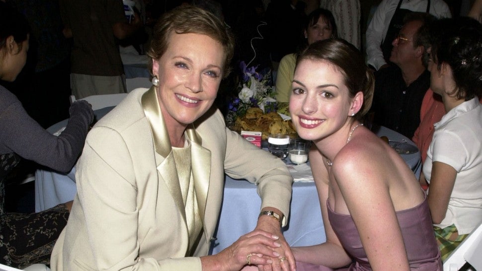 Julie Andrews and Anne Hathaway