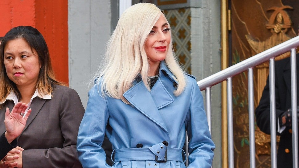 Lady Gaga blue coat 1280