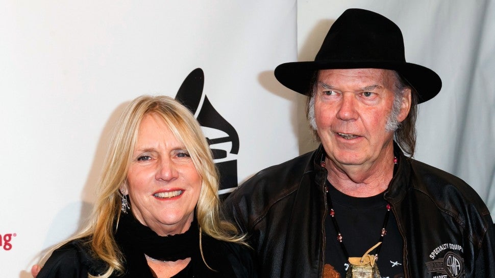 Singer/songwriter Pegi Young (L) and musician Neil Young attend The Recording Academy Producers & Engineers Wing presents 7th Annual GRAMMY Week Event honoring Neil Young at The Village Recording Studios on January 21, 2014 in Los Angeles, California. 
