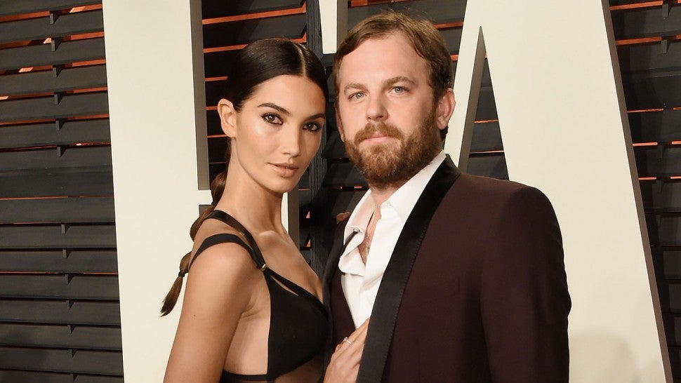 Lily Aldridge and Caleb Followill at VF party