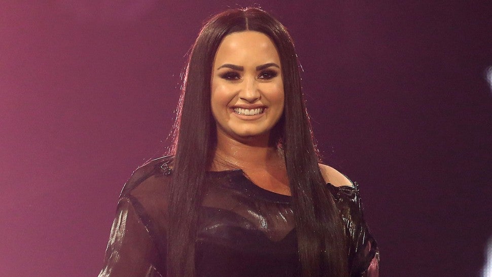 Demi Lovato performing in London in June 2018