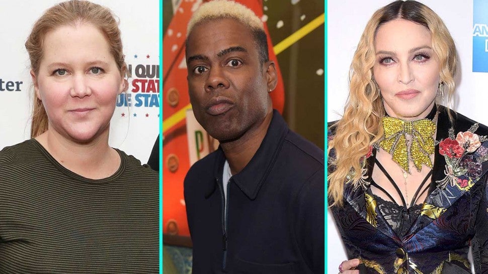 Amy Schumer, Chris Rock and Madonna
