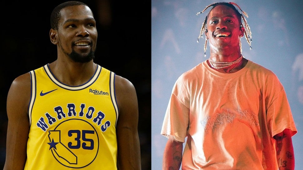 Kevin Durant and Travis Scott