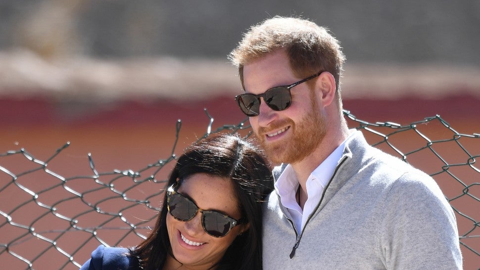 Meghan Markle and Prince Harry at secondary school in Morocco