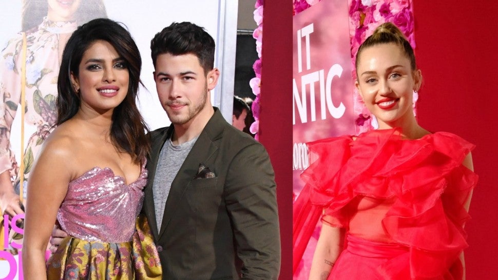 Priyanka Chopra Nick Jonas Miley Cyrus