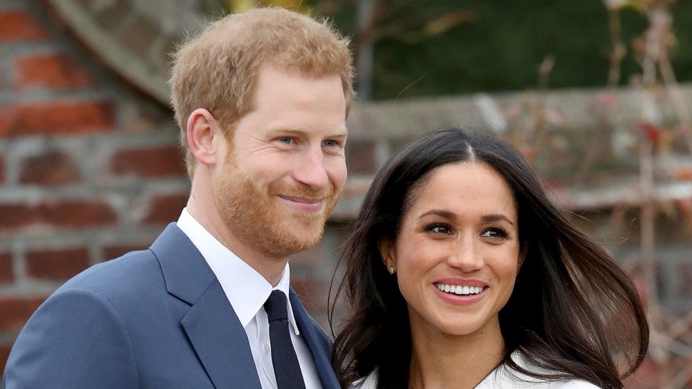 Prince Harry and Meghan Markle at engagement photocall in November 2017