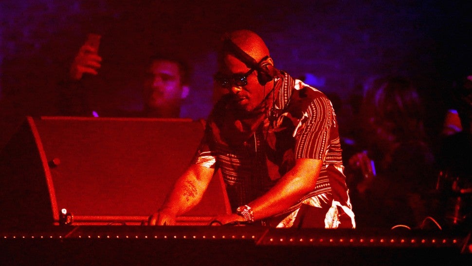 Idris Elba performs at Yuma Tent during the 2019 Coachella Valley Music And Arts Festival on April 13, 2019 in Indio, California.