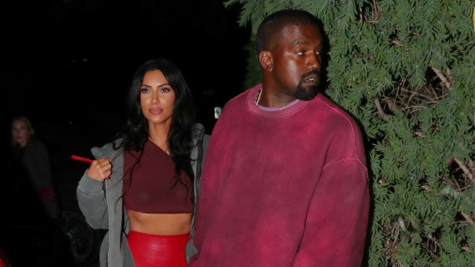 Kim Kardashian Sports Red Latex Pants To Travis Scotts Avengers