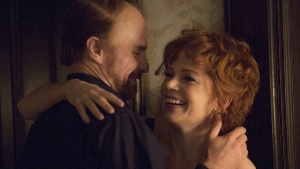 Michelle Williams and Sam Rockwell as Gwen Verdon and Bob Fosse