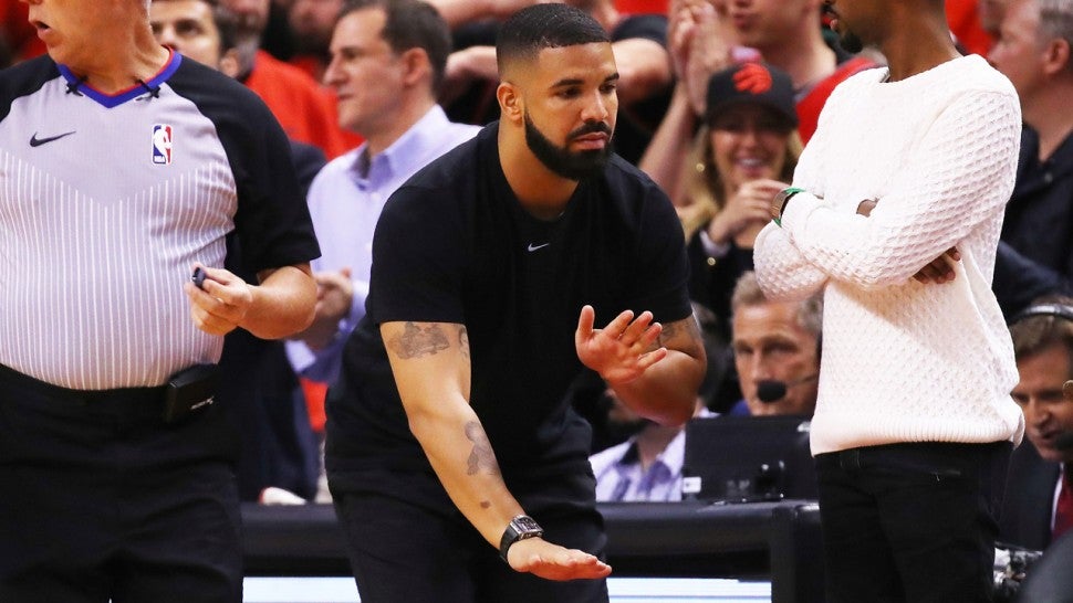 Drake at the 2019 NBA Finals