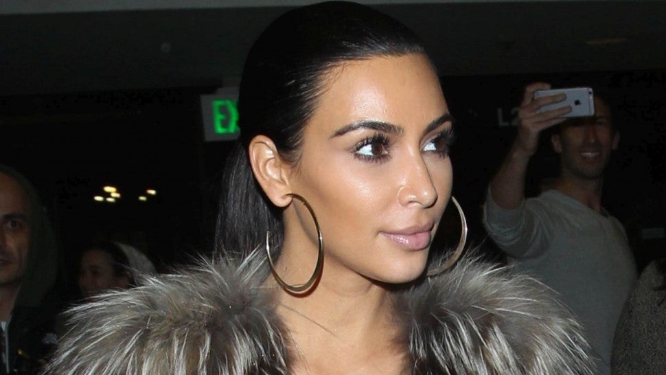 Kim Kardashian Fur Coat