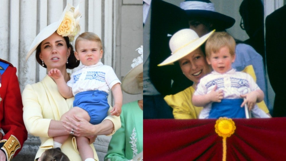 Prince Louis Prince Harry Trooping the Colour 