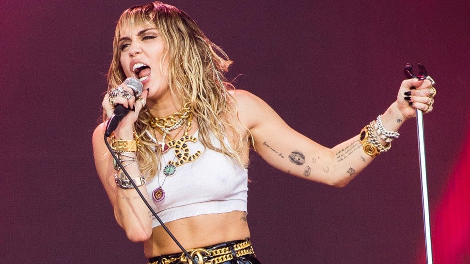 Miley Cyrus at the 2019 Glastonbury Festival