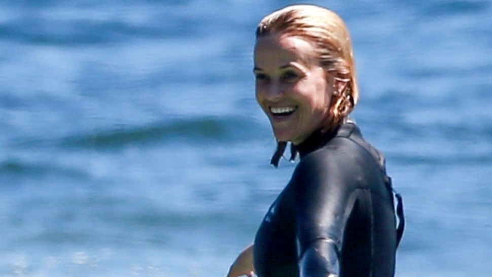 Reese Witherspoon Surfing