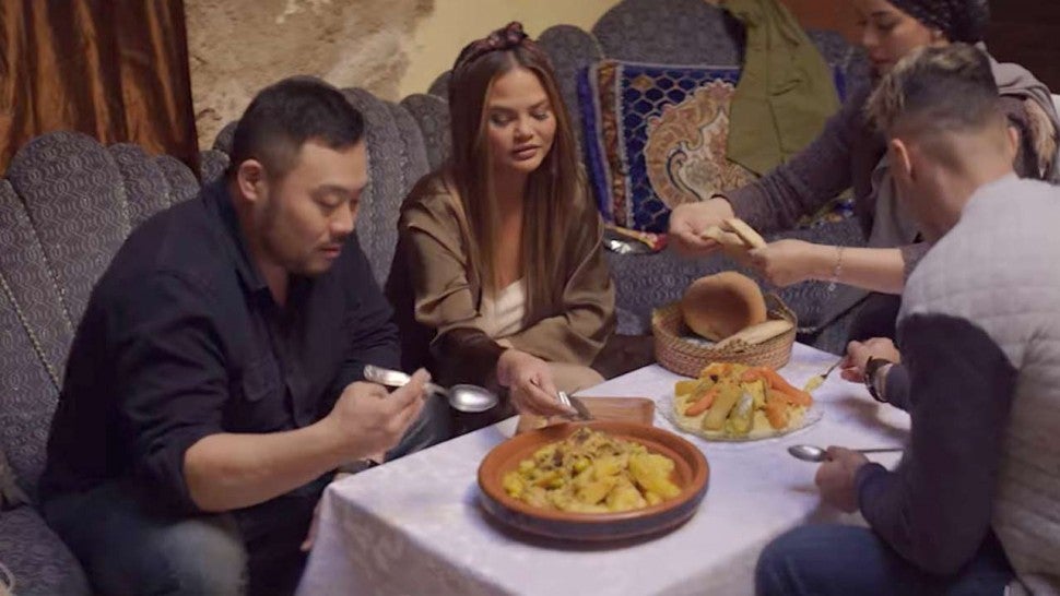 David Chang and Chrissy Teigen in 'Breakfast, Lunch & Dinner' Trailer